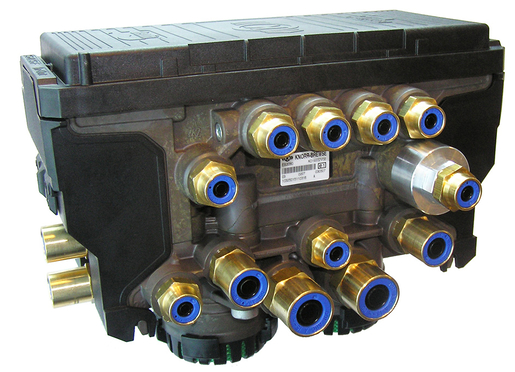 Модулятор Schmitz TEBS G2.1 2S/2M с фитингами Knorr Bremse артикул K019352V02N50 категория Модуляторы
